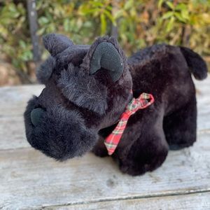 Vintage Mac Scottie Dog black stuffed animal